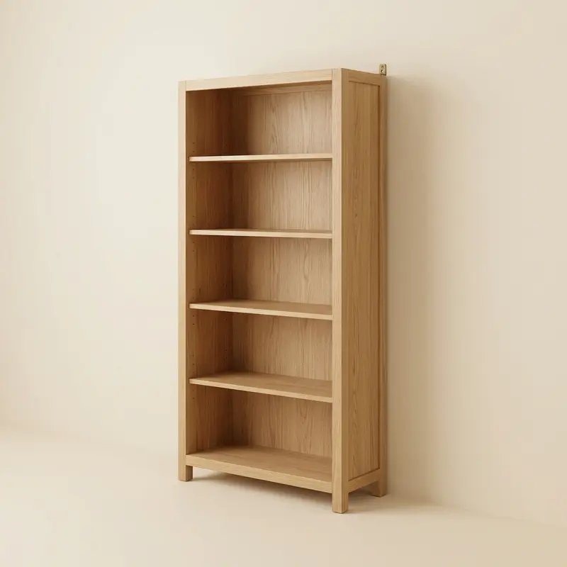 Linden oak bookcase in Natural oak