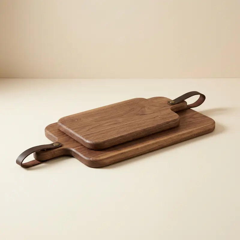 Tove walnut serving board in Walnut